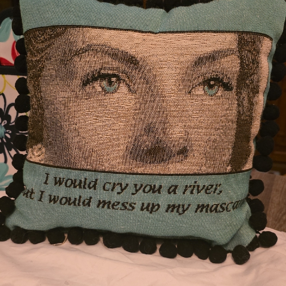 Teal and Black Accent Pillows for Humor & Decor